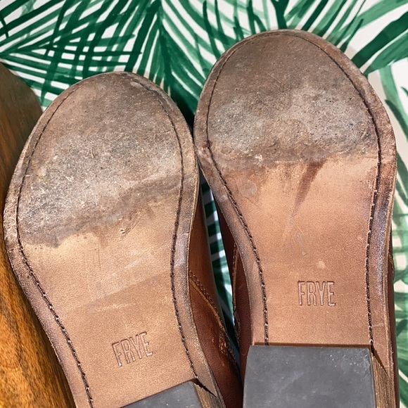 Frye Alton Chelsea Zip Ankle Boots Brown Cognac 7.5 B. 3470352 - Picture 8 of 10